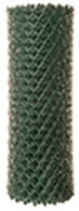 Zaun: Grüne Geflechte PVC, Abbildung Zaun mit weißem Hintergrund
